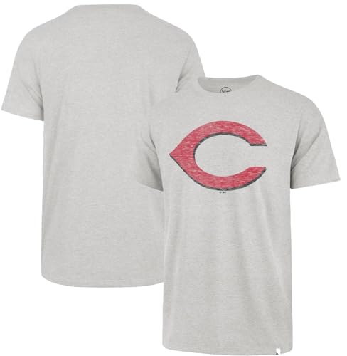Image of 47 Brand MLB Men's Team Color Distressed Imprint Primary Logo Short Sleeve Baseball T-Shirt