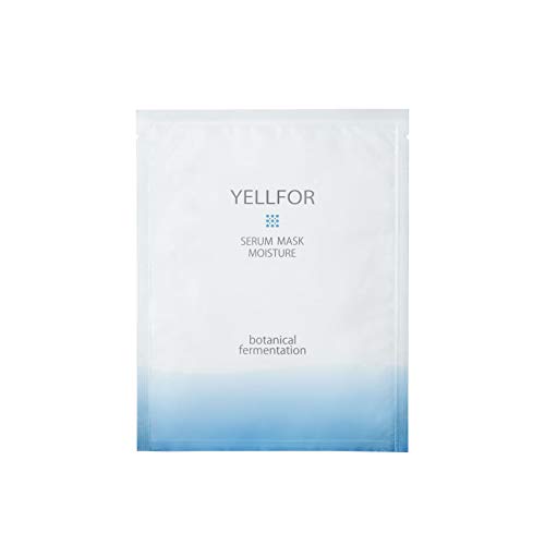 フェイスマスク 【 W発酵エキス 高保湿 敏感肌 乾燥肌 】 YELLFOR (エールフォー） セラムマスク モイスチャー パントエア菌LPS 乳酸菌 無添加 日本製 パック シート マスク 4枚入