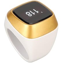 Hand Tally Counter Count Clicker, Bluetooth Counter for , 0.49in Screen, Electronic Counting Finger for Sport Casino Event School Training Activities White