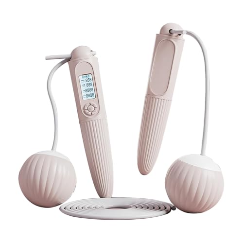 Jubilofex Saltar Cuerda con mostrador, Cuerda de saltar sin cable - Cuerda de saltar de entrenamiento Cuerda de saltar sin cuerda, Accesorios de entrenamiento Accesorios deportivos ajustables con peso