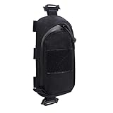QmjdDymx Molle Pouch Rucksack Schultergurt Taschen Taschen Jagdwerkzeuge Accessoires für Sport Camping Schwarz, Molle Beutel Jagdbeutel