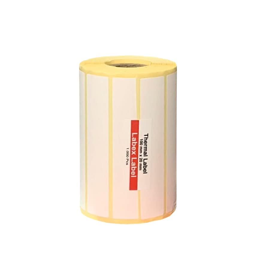 Etichette Termiche 40x20 Mm - Rotolo Da 1000 Pezzi, Adesivo Forte Per Logistica, Retail E Ufficio, Compatibili Con Stampanti Zebra