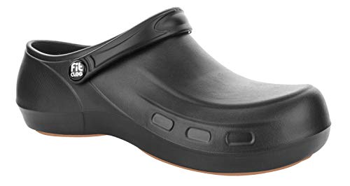 FitClog - Power 003 - Calzado especializado Certificado - diseñado para largas Horas de Trabajo diarias.(Negro) (41 EU, Negro)