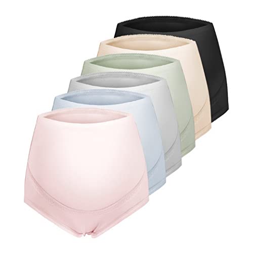 Culotte de grossesse taille haute lot de 6 sous-vêtements coton femme enceinte