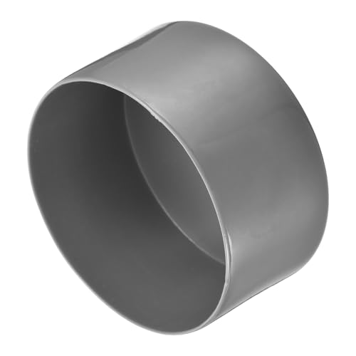 Image of uxcell 2pcs Rubber End Caps 95mm ID Vinyl Round Tube Bolt Cap Cover Screw Thread Protectors Dark Grey, 50mm Height