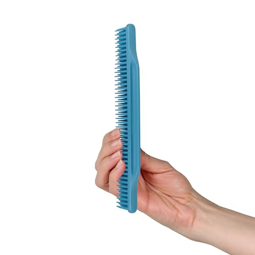 Allegro 3-Row Detangling & Curl Defining Comb, Baby Blue