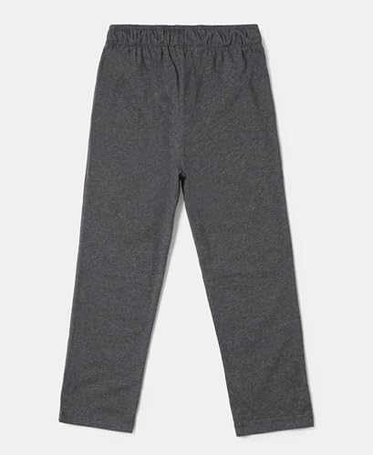Image of Jockey AB13 Boys Super Combed Cotton Rich Graphic Printed Trackpants with Contrast Side Piping
