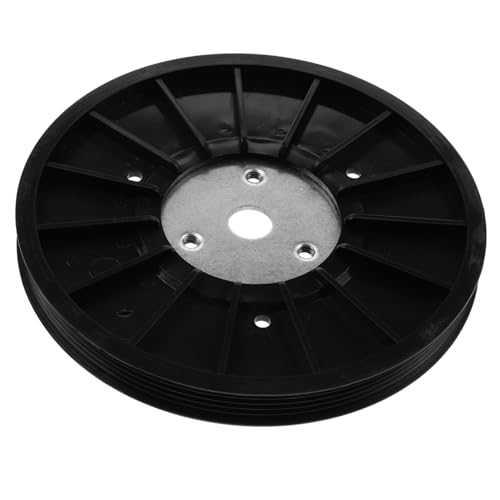 Polea de correa para bicicleta de ejercicio con transmision silenciosa de abs negro en pack