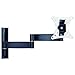 Produktbild TradeMount Monitor Wandhalterung Alu schwarz ausziehbar von 7,3cm bis 41cm 12° neigbar 180° drehbar für LG 29" 29WK600-W