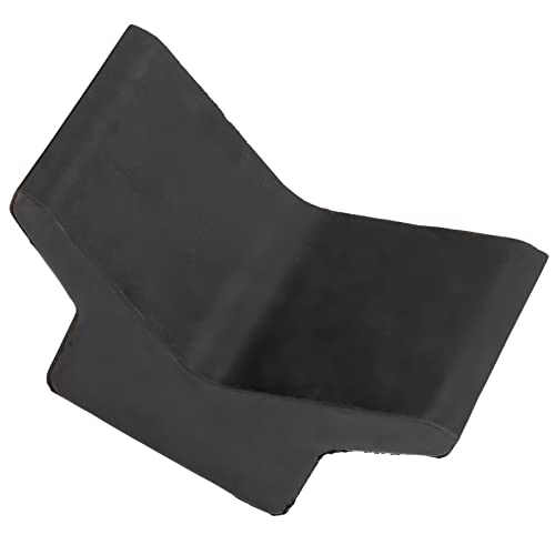 POCREATION 4In Universal Black Rubber Bow Stop, Professional V Block, for Boats, Yachts, Trailers,