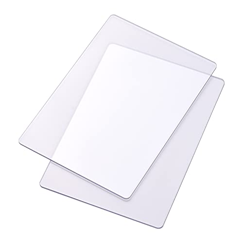 2pcs Cutting Pads for Die Cutting Machine, Die Cutting Plates (Transparent) 22.2 X 15.6 X 0.3cm