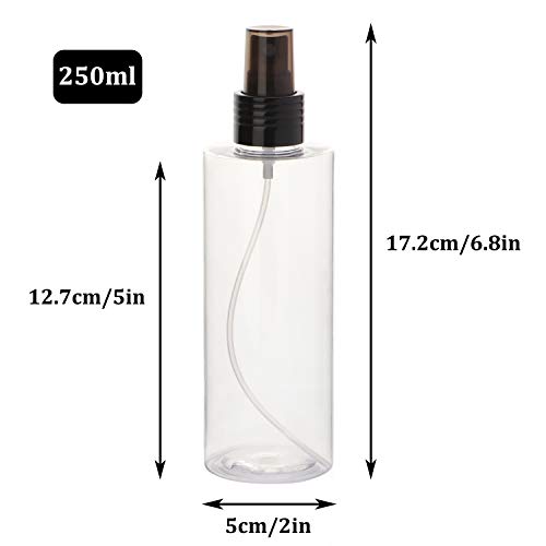 Yebeauty Empty Spray Bottles for Essential Oils, 8oz Refillable Clear Plastic Misting Spray Bottles Atomizer Fine Mister Spray Bottle for Beauty Products, Cleaning, Pack of 22