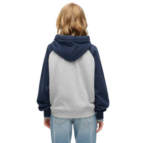 Sweat shirt Superdry Sweat à capuche zippé Essential Logo Raglan US 8 - vue 10