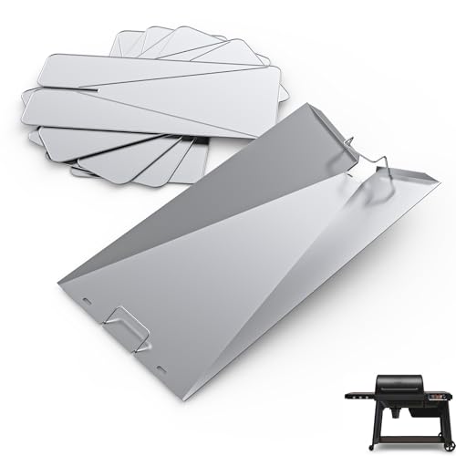 Image of SafBbcue Drip Tray & 10 Aluminum Liners for Traeger Woodridge Pro, BAC818 | Stainless tray + 10 liners, Tray: 31 inchx16.8 inch, Liners: 32.25 inchx15.75 inch, Fits Woodridge Pro TFB97JLH & Elite TFC97XLH, Rust-proof