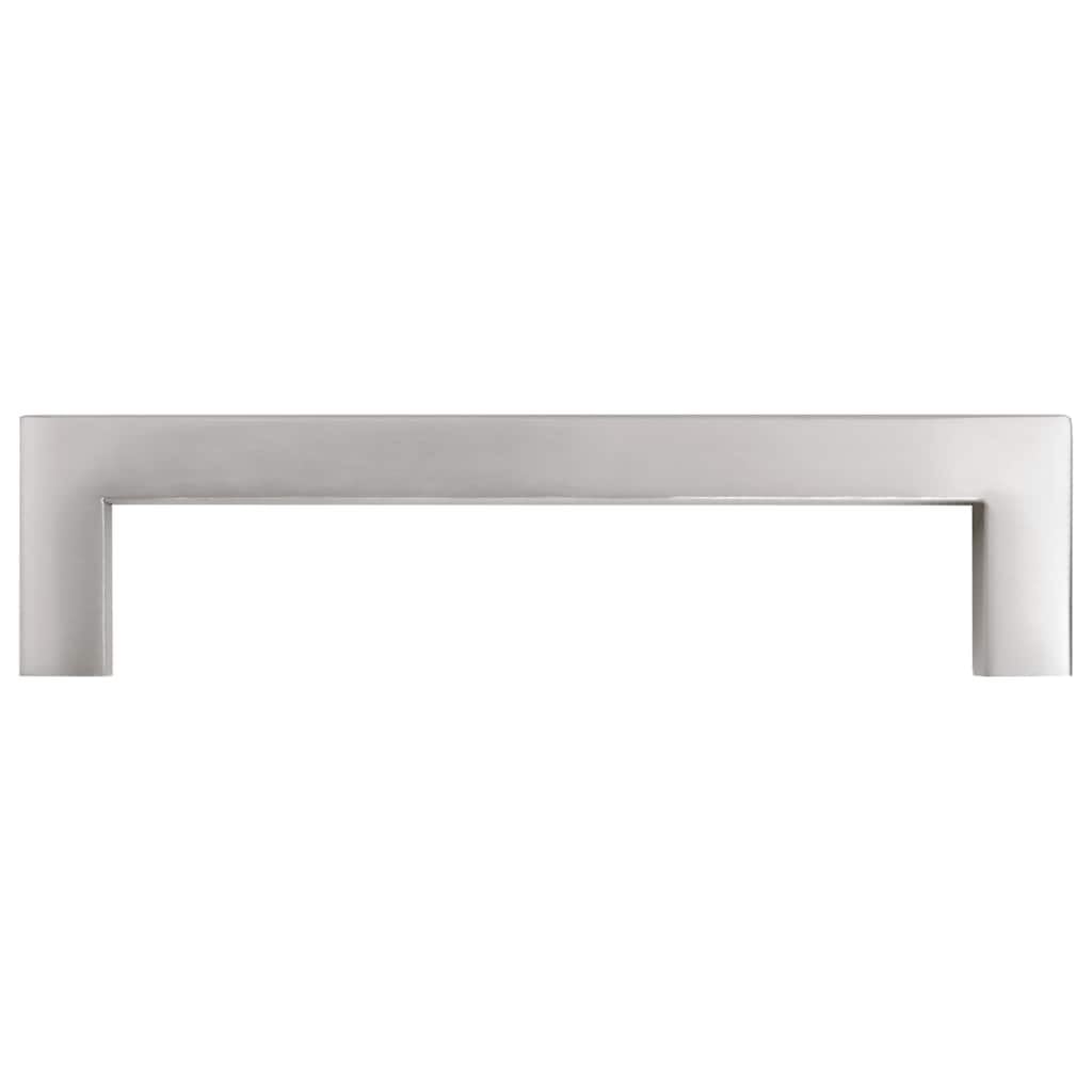 Möbelgriffe 10 Stk silbern Edelstahl Schrankgriff 128 mm Schubladengriff Kommodengriff Küchengriff mit zuschneidbaren Schrauben für Schranktür Schublade Garderobe Wohnzimmer Flur