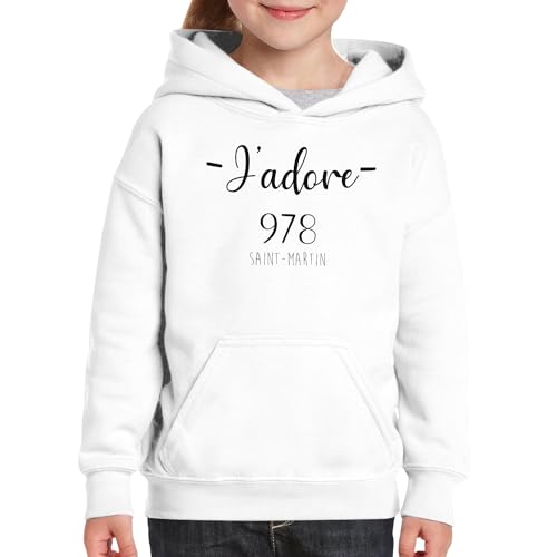 Sweat à capuche enfant J'adore 978 Saint Martin fini les pulls qui grattent - 3