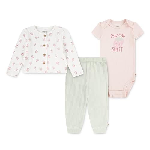 Image of HUGGIES Baby Bodysuit, Sweater and Pants 3-piece Outfit Set