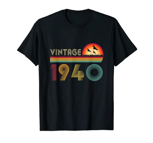 Vintage 1940 82 cumpleaños regalo para hombres y mujeres 82 años Camiseta