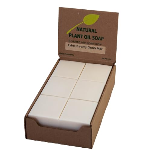 SSA Natural Goat Milk Soap Bars (3.5 OZ x Pack of 12) – Sensitive Skin Special, Pure French Triple Milled Bar Soap Enriched with Shea Butter – Moisturizing Body Soap Bars, Bath Soap for All Ages