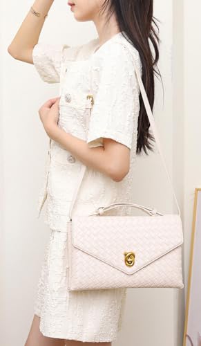 Image of Woven Bags for Women Clutch Bag Cross Body Bag Trendy Totes Hobo Purse Summer Shoulder Bag Handbag for Work Party