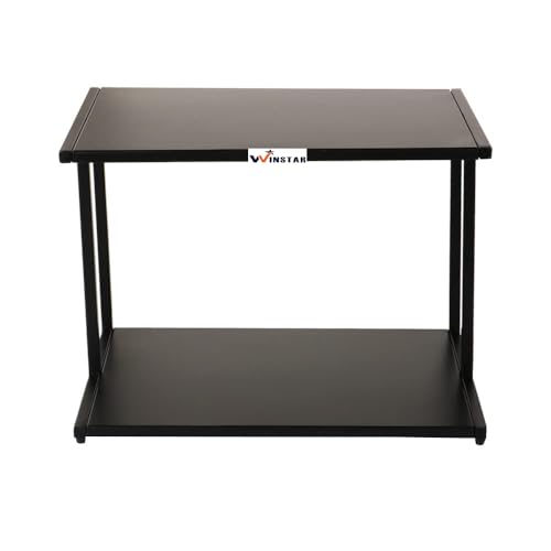 Image of WINSTAR Printer Stand, Solid & Sturdy, Modern Contemporary Look, Space Saving, Made in India (Black, 2 Tier)