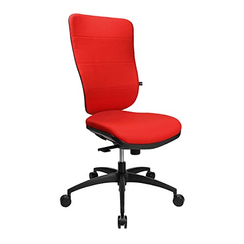 Preisvergleich Produktbild Topstar Bandscheiben-Drehstuhl, Synchronmechanik, Bandscheibensitz, mit Polsterrücken rot