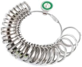 Redamancy Ring Sizer UK Gauge Set, Ring Measurement Scales Kit Tools ...