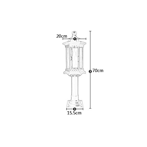 Lampadaire extérieur rétro E27 : la solution étanche contre la rouille - 8