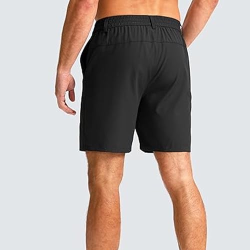 Shorts casuales de vestir para hombre, verano, rápido secado miniatura 4