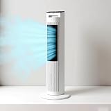Lpoxuru Ventilatore a Torre Senza Pale BladelessTower, 3 funzioni: Raffreddamento,Silenzioso,Funzione Timer da 12 Ore. Ventilatore a Torre Verticale per camerette dei Bambini e Uso Domestico