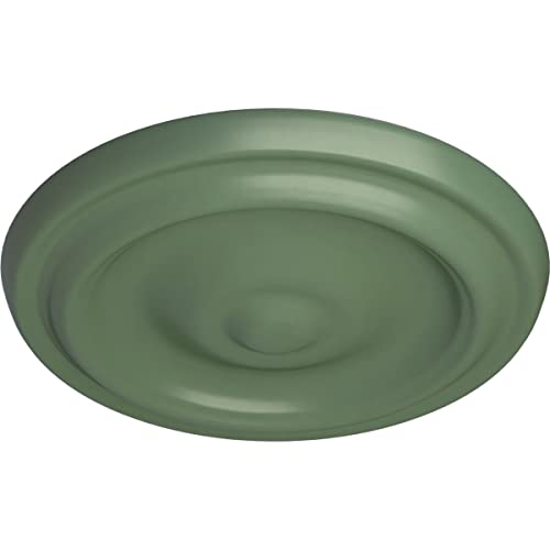 Image of 9 5 /8 inchOD x 1 1 /8 inchP Maria Ceiling Medallion (Fits Canopies up to 1 3 /4 inch), Athenian Green