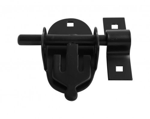 Dzina Oval Pad Bolt (4A) Black, Pack of 1