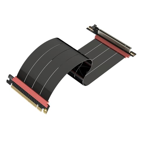 LINKUP PCIe 5.0 Riser Cable | Vertical GPU Mount | Right Angle, 30cm