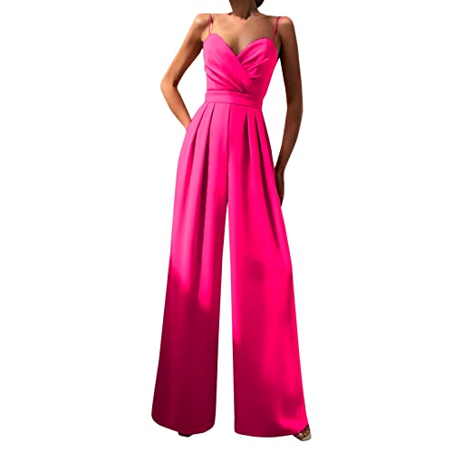 Mono Casual Mujer Trajes Negros con MoñO Rojo Mono Vaquero Palabra De Honor Mono Premama Verano Mono con Tiras Largas Mono Corto Rosa Palo Mono Fucsia Boda Jumpsuit De Pierna Ancha Mono Azul De