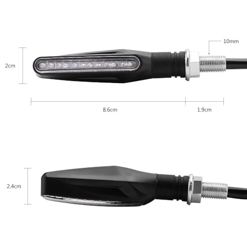 Luces intermitentes para motocicleta solución para averías y faros traseros 6