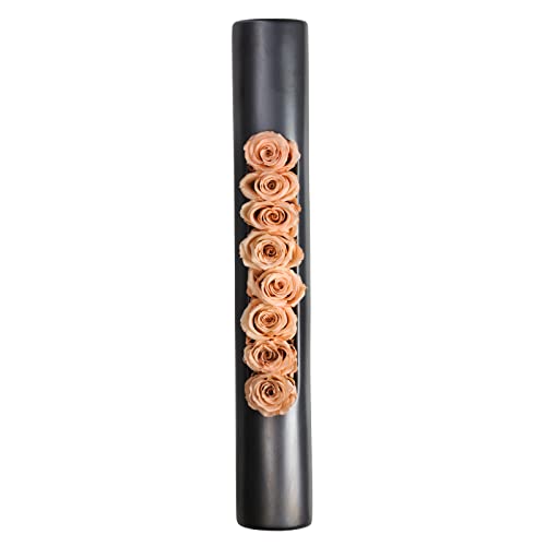 FLOWERBOX Infinity Bloom Tube - Anthracite/Rose - 40 x 6.5 cm