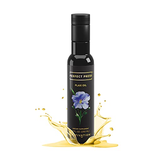 Activation Products - Perfect Press Flax Seed Oil, Pure Flax Oil with Vegetarian Omega 3 Fatty Acids, Flaxseed Oil Non GMO Blend, Vegan Omega 3 Supplement, 250ml Activation Products - Perfect Press Flax Seed Oil, Pure Flax Oil with Vegetarian Omega 3 Fatty Acids, Flaxseed Oil Non GMO Blend, Vegan Omega 3 Supplement, 250ml