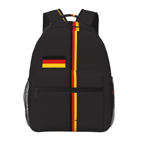 ASYG Germany Backpack German Laptop Backpack Flag Tablet Travel Picnic Travel Bag Laptop Bag German Flag Bag