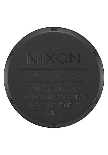 Image of Nixon Men's Sentry SS Japanese-Quartz Watch with Stainless-Steel Strap, Grey, 23 (Model: A3561041)