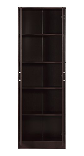 Image of DeckUp Giona Engineered Wood Set of 1 Book Shelf and Display Unit (Dark Wenge, Matte Finish)