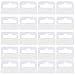 Jomevia Clear Self Adhesive Hang Tabs Hooks Plastic Display Hand Tabs Slot Hole Folding Tab for Store Retail Display(200 Pieces)