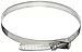 Dixon LSS104 Stainless Steel 301 LSS Style Quick Release Worm-Drive Clamp, 1/2" Band Width, 1-3/4" to 7" Hose OD Range (Pack of 10)