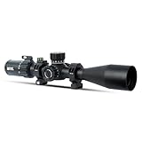 Monstrum Beast 5-25x50 FFP Rifle Scope | Featuring ED Glass, Adjustable Objective, Precision Turrets with Zero Stop, Daylight Bright Reticle, and Anti-Cant Scope Rings | CM6 MOA Reticle
