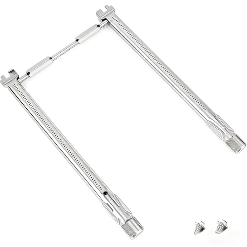 ibanbanla 69785 Grill Burner for Weber Spirit I & II & 200 Series Spirit E-210 E-220 Spirit S-210 S-220 Gas Grills with Up Front Controls 18 Inch 304 Stainless Steel