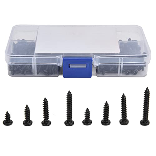 Set de 300 tornillos autorroscantes M3 de acero carbono miniatura 6