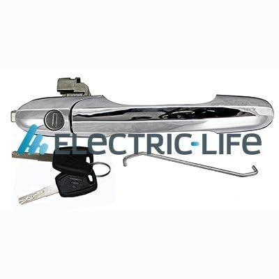 ELECTRIC LIFE Manecilla de puerta ZR80605 izquierda cromado Plástico sin cilindro de cierre