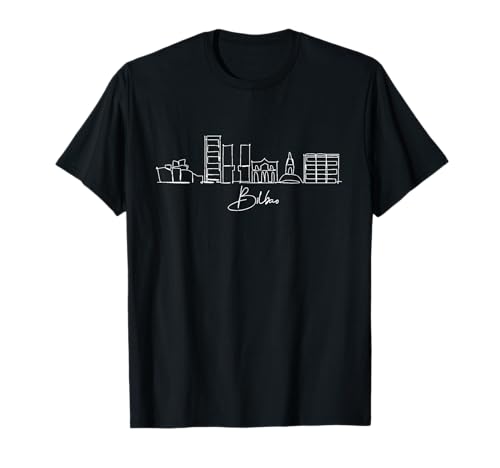 Bilbao España Ciudad Horizonte Camiseta