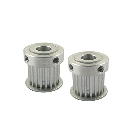 Accessori per stampante compatibili con 2 pezzi con HTD 3M tipo 18T compatibile con puleggia dentata passo 3 mm foro interno mm larghezza cinghia 11 mm lega di alluminio co