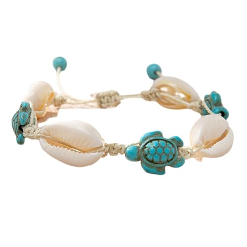 Bracelet de cheville tortue coquille océan femme bijou plage été