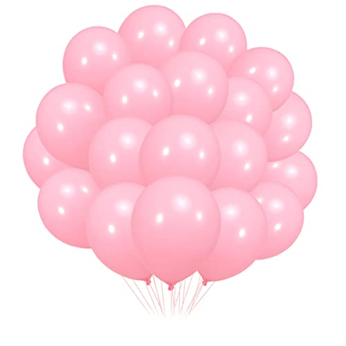 Image of 300 Pack Light Pink Balloons 12 inch Pink Latex Party Balloon Bulk for Various Party Events Decorations